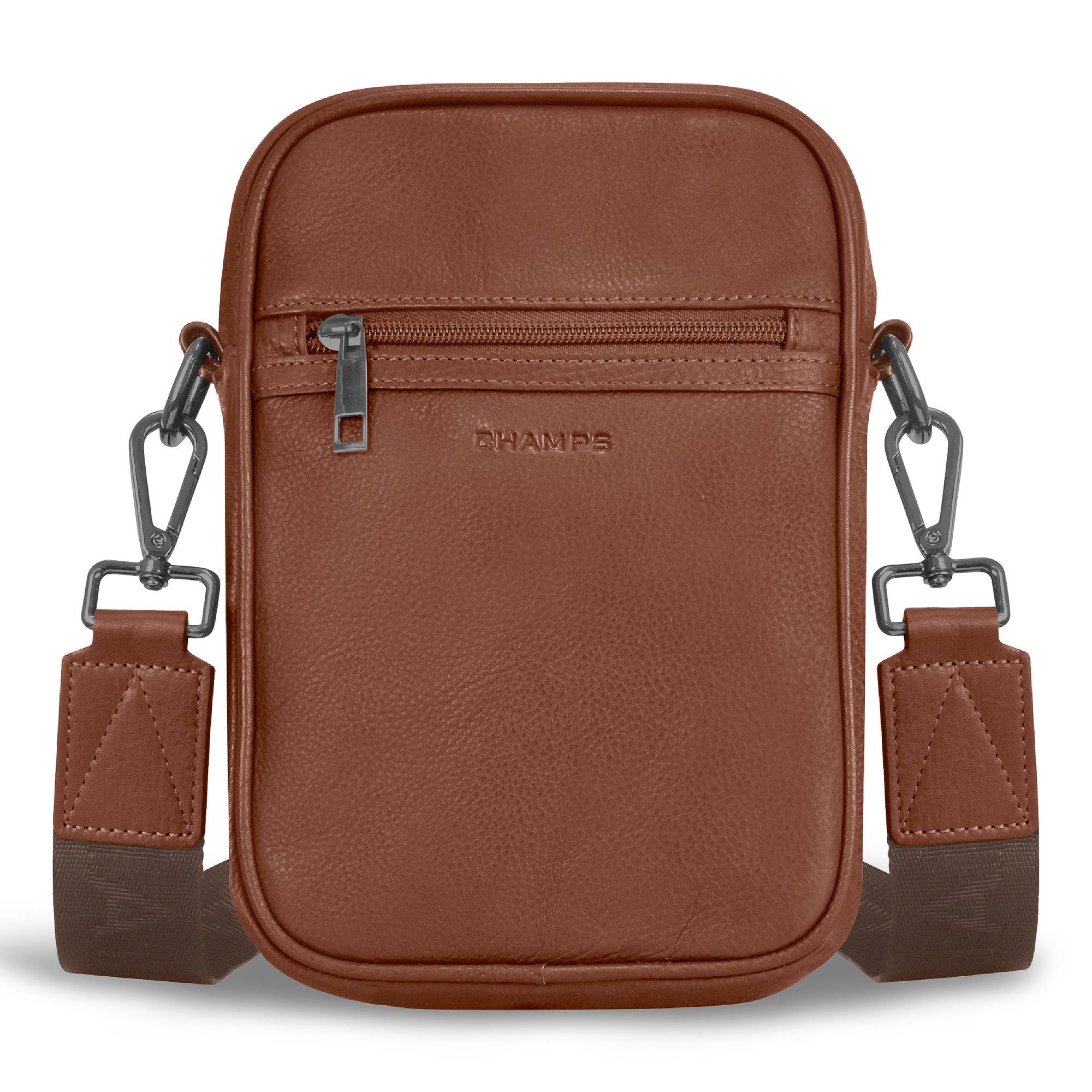 Champs Onyx Leather Vertical Cross-Body Bag