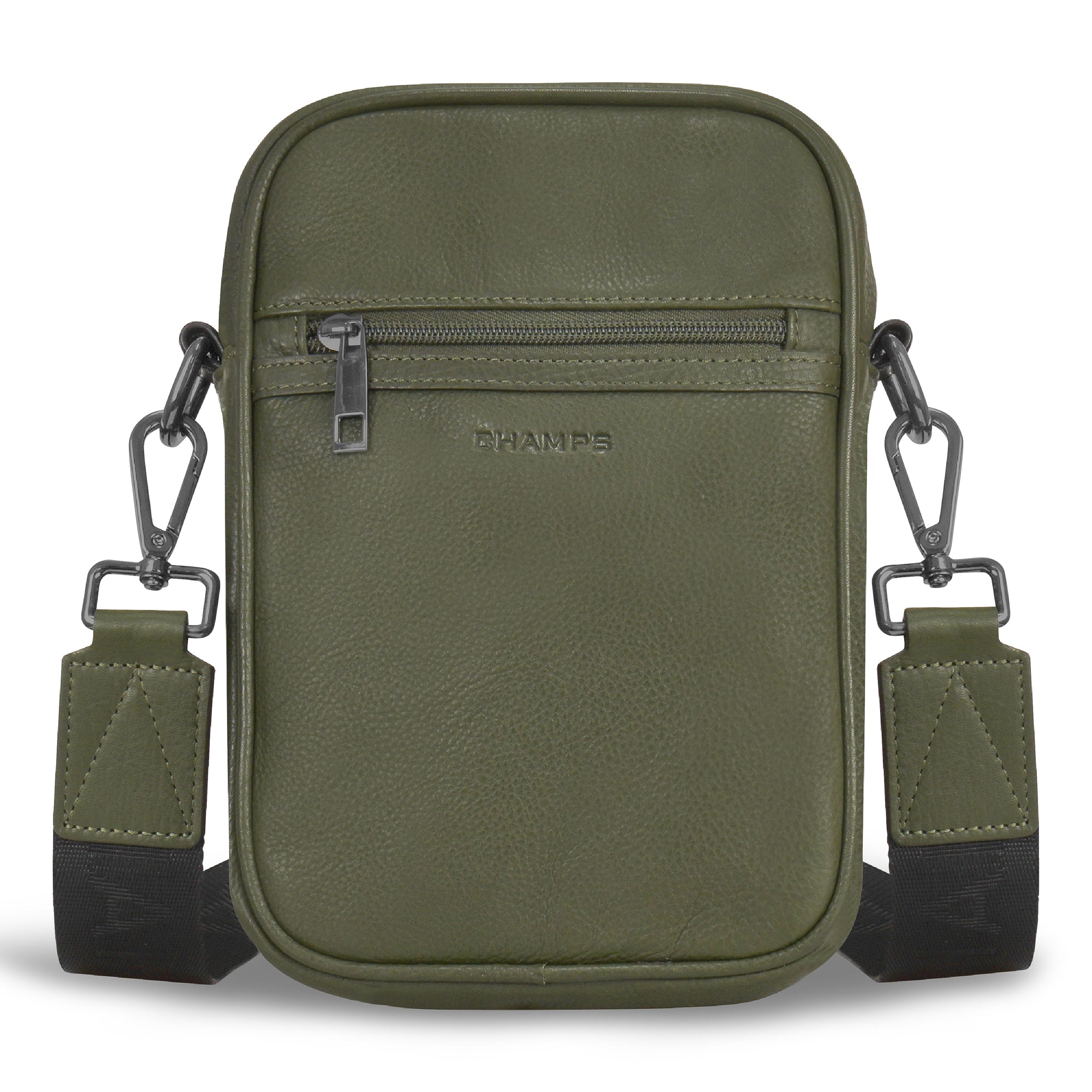 Champs Onyx Leather Vertical Cross-Body Bag