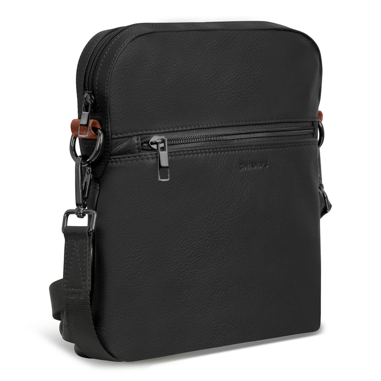 Champs Onyx Leather Cross-Body Bag