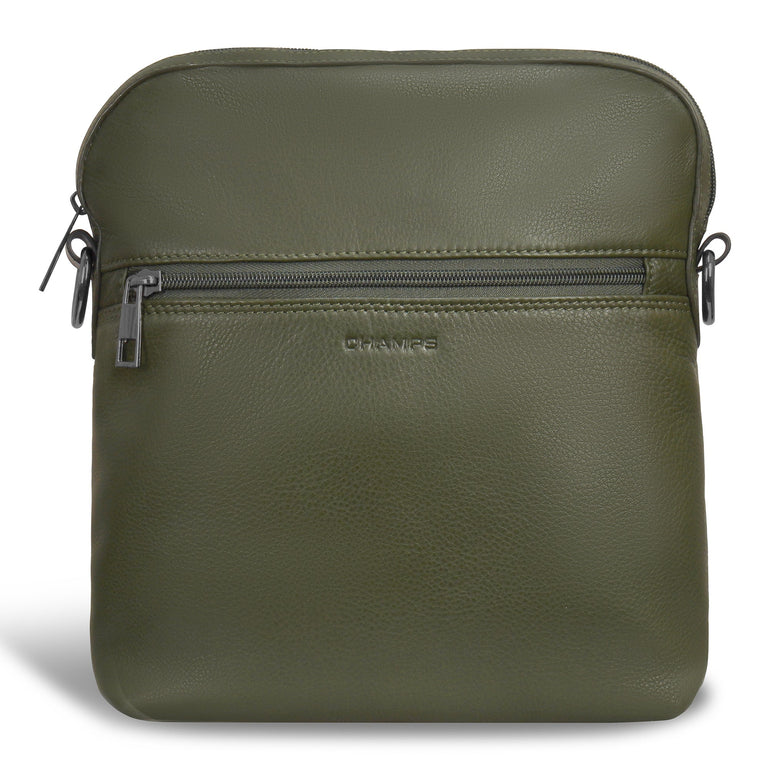 Champs Onyx Leather Cross-Body Bag