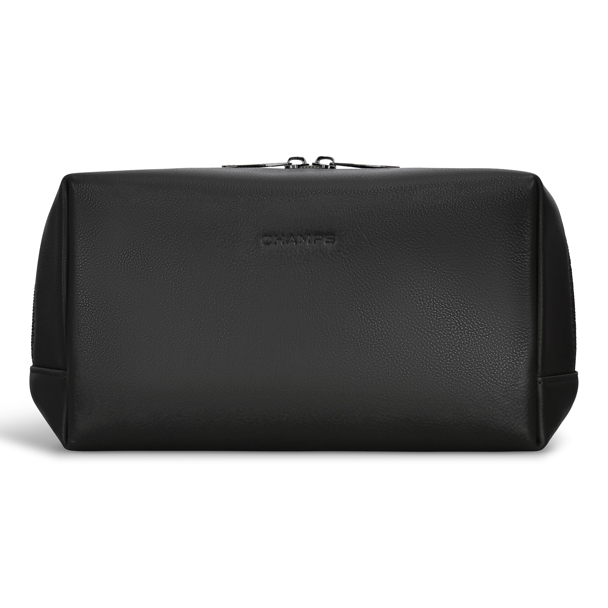 Champs Onyx Leather Toiletry Bag