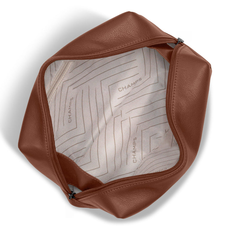 Champs Onyx Leather Toiletry Bag