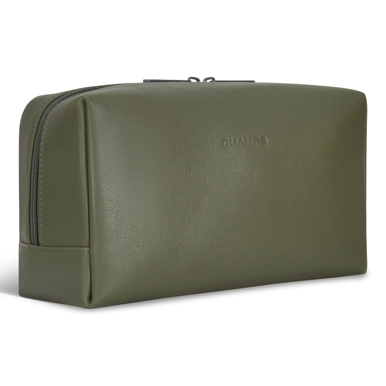 Champs Onyx Leather Toiletry Bag