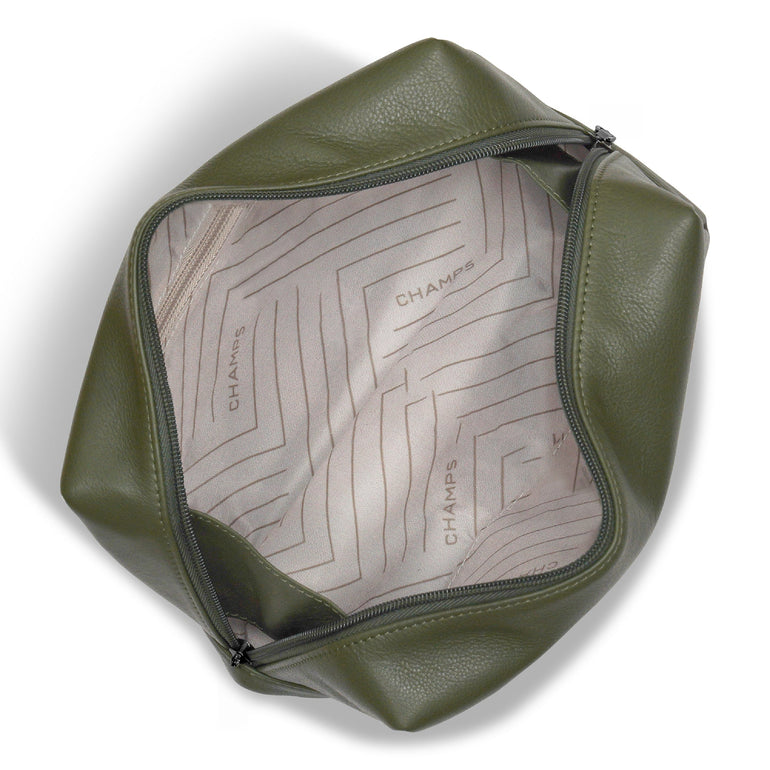 Champs Onyx Leather Toiletry Bag