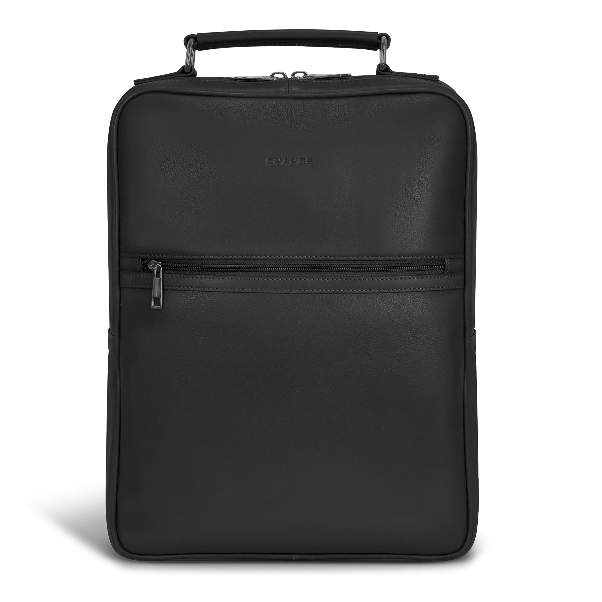 Champs Onyx Leather Compact Backpack