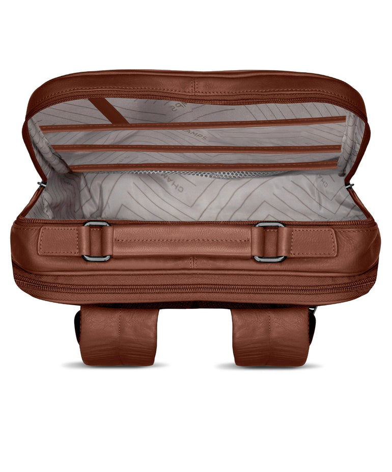 Champs Onyx Leather Compact Backpack