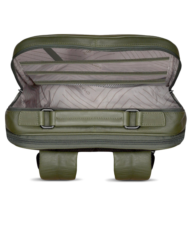 Champs Onyx Leather Compact Backpack