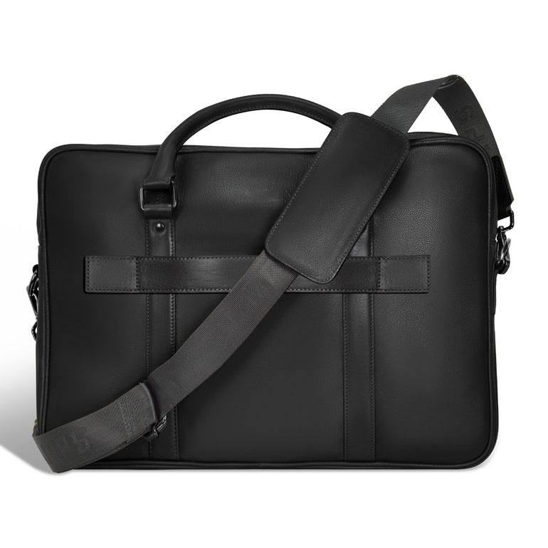 Champs Onyx Leather Slim Briefcase
