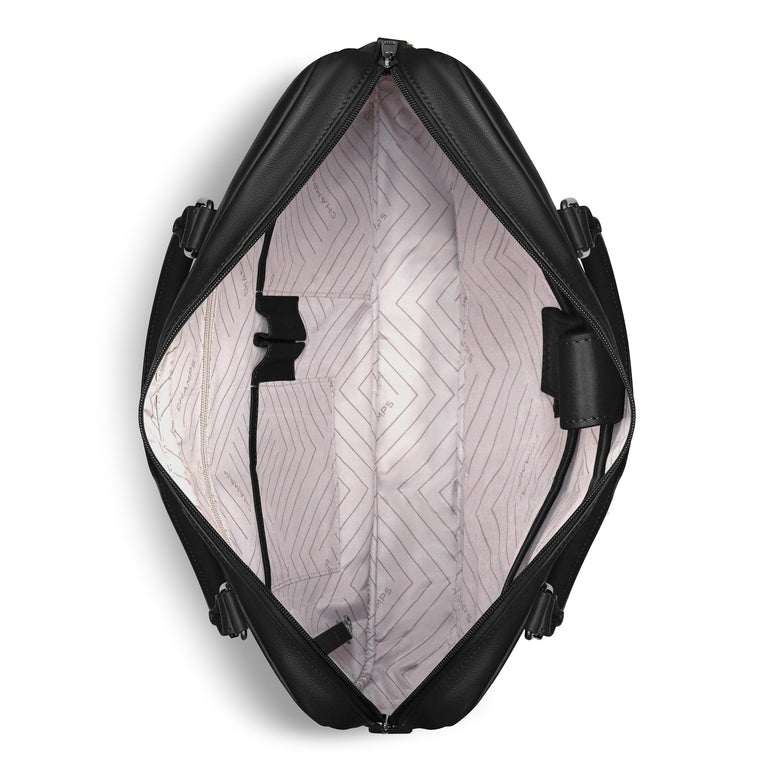 Champs Onyx Leather Slim Briefcase