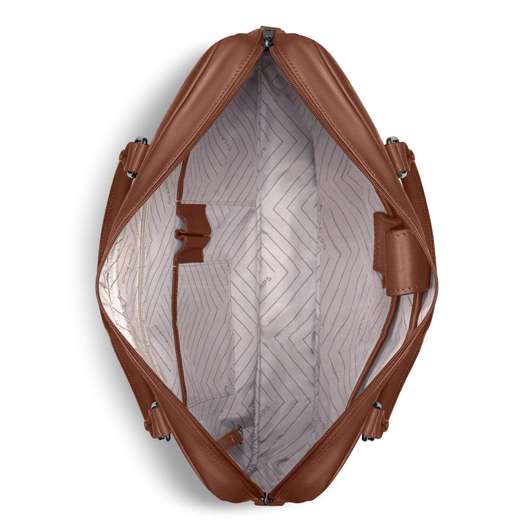 Champs Onyx Leather Slim Briefcase