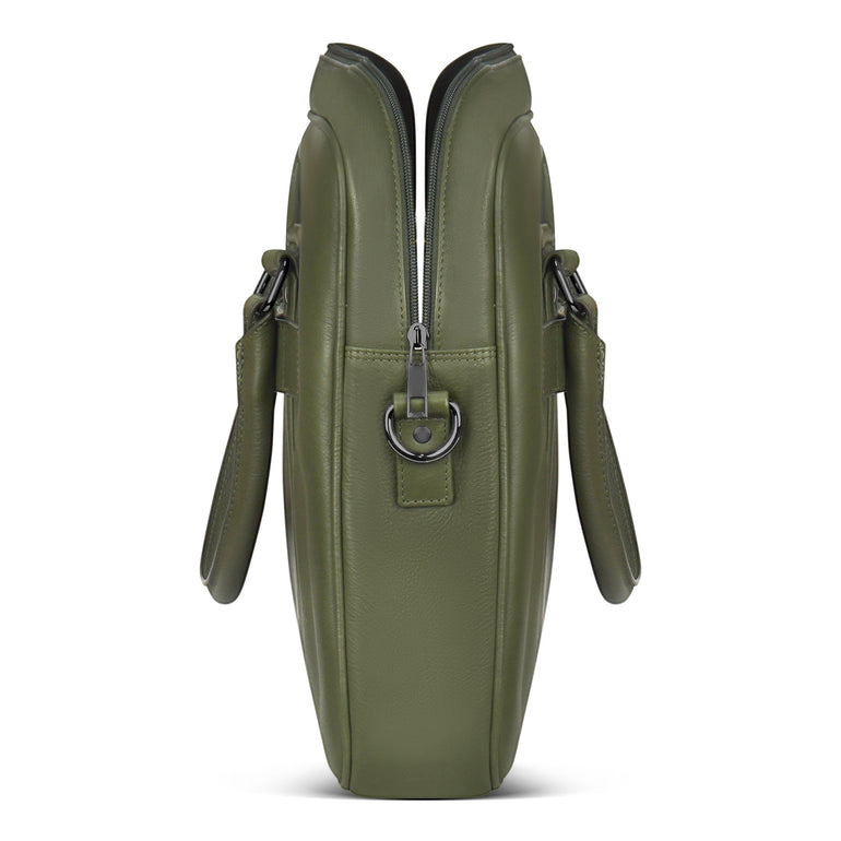 Champs Onyx Leather Slim Briefcase