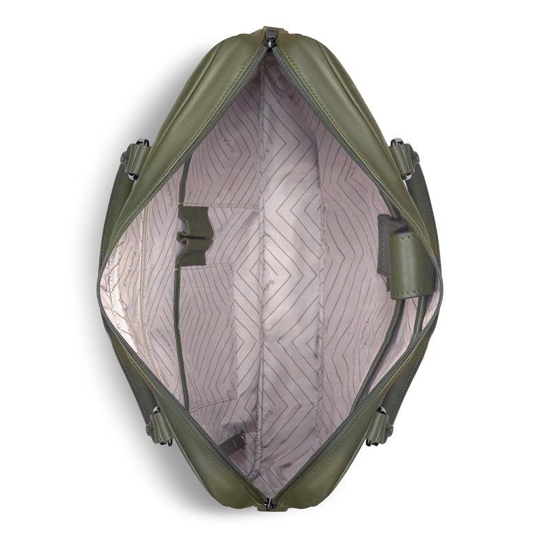 Champs Onyx Leather Slim Briefcase