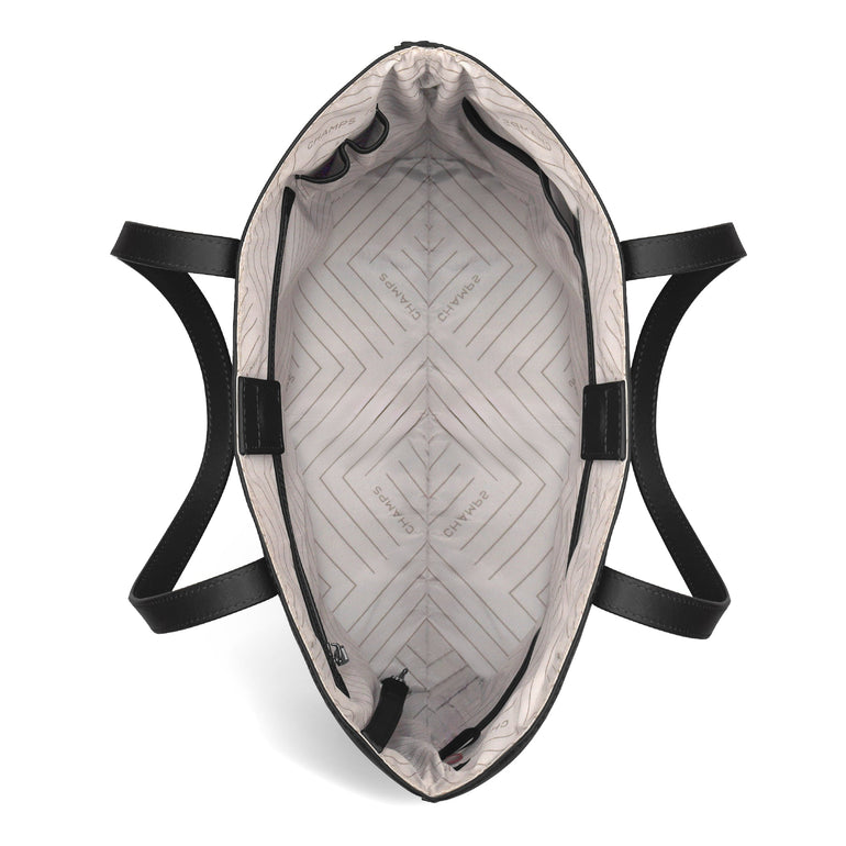 Champs Onyx Leather Vertical Tote