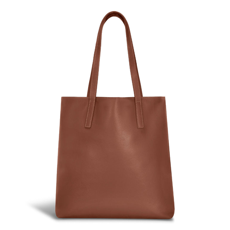 Champs Onyx Leather Vertical Tote
