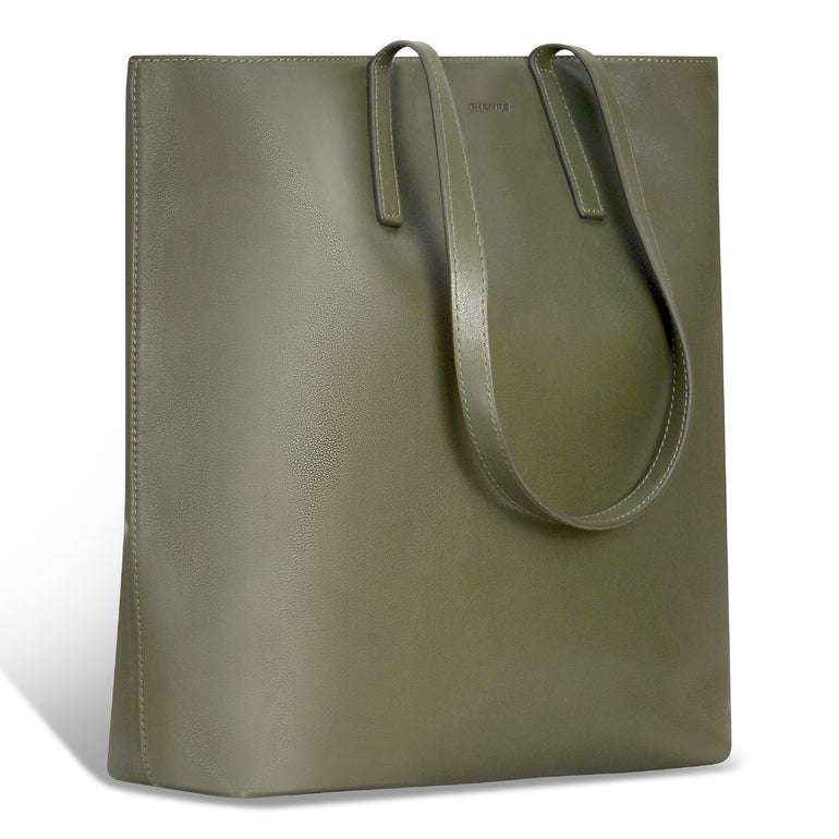 Champs Onyx Leather Vertical Tote