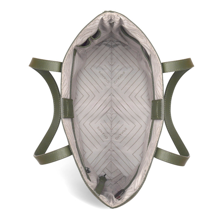 Champs Onyx Leather Vertical Tote