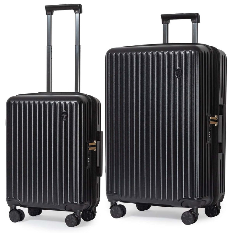 Explorer Destinations Expandable 2-Piece Luggage Set (Carry-On & Medium)