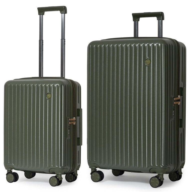 Explorer Destinations Expandable 2-Piece Luggage Set (Carry-On & Medium)