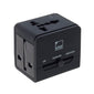 Lewis N. Clark Global Adapter with Dual USB Charger