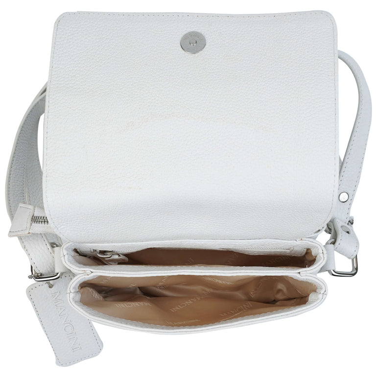Mancini Pebbled Connie Small Crossbody Handbag