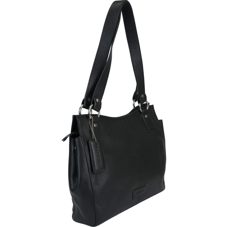 Mancini Pebbled Kelsea Shoulder Bag