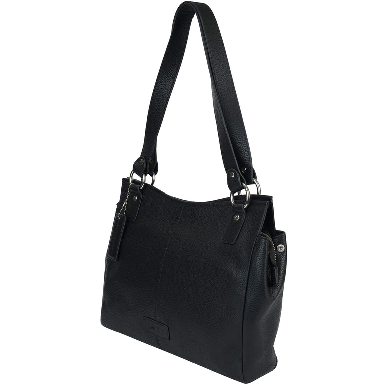 Mancini Pebbled Kelsea Shoulder Bag