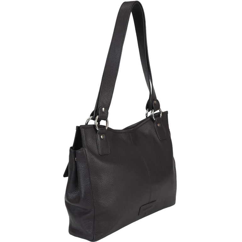 Mancini Pebbled Kelsea Shoulder Bag