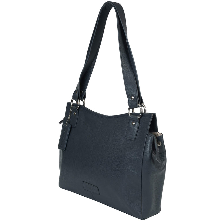 Mancini Pebbled Kelsea Shoulder Bag