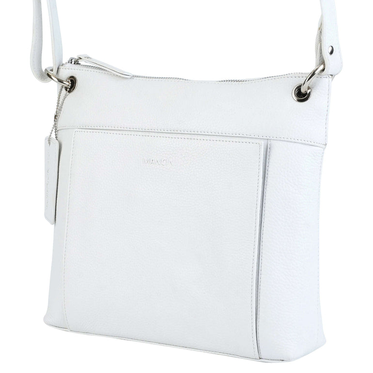 Mancini Pebbled Trish Sac bandoulière avec organiseur