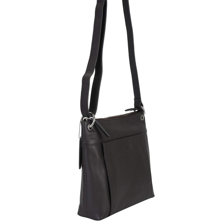 Mancini Pebbled Trish Sac bandoulière avec organiseur