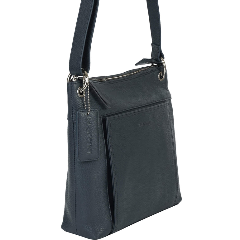 Mancini Pebbled Trish Sac bandoulière avec organiseur