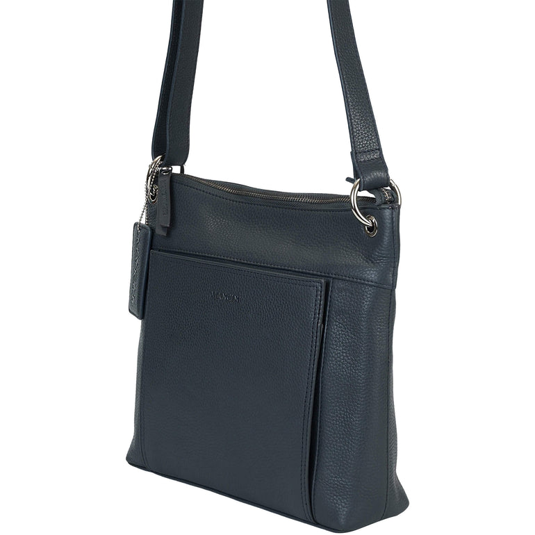 Mancini Pebbled Trish Sac bandoulière avec organiseur