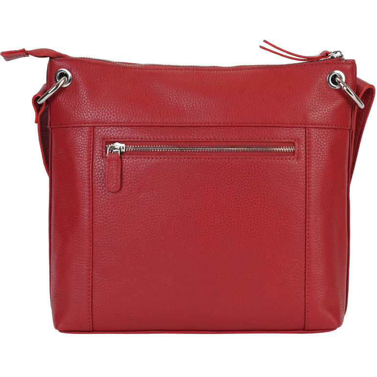 Mancini Pebbled Trish Sac bandoulière avec organiseur