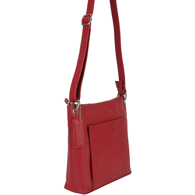 Mancini Pebbled Trish Sac bandoulière avec organiseur