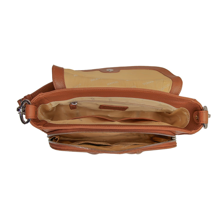 Mancini Charlotte Crossbody Organizer Handbag