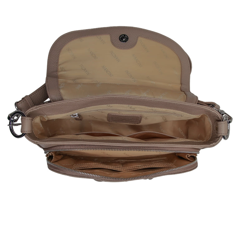 Mancini Charlotte Crossbody Organizer Handbag