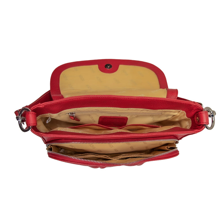 Mancini Charlotte Crossbody Organizer Handbag