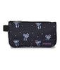 JanSport Medium Accessory Pouch - Pastel Petals Black
