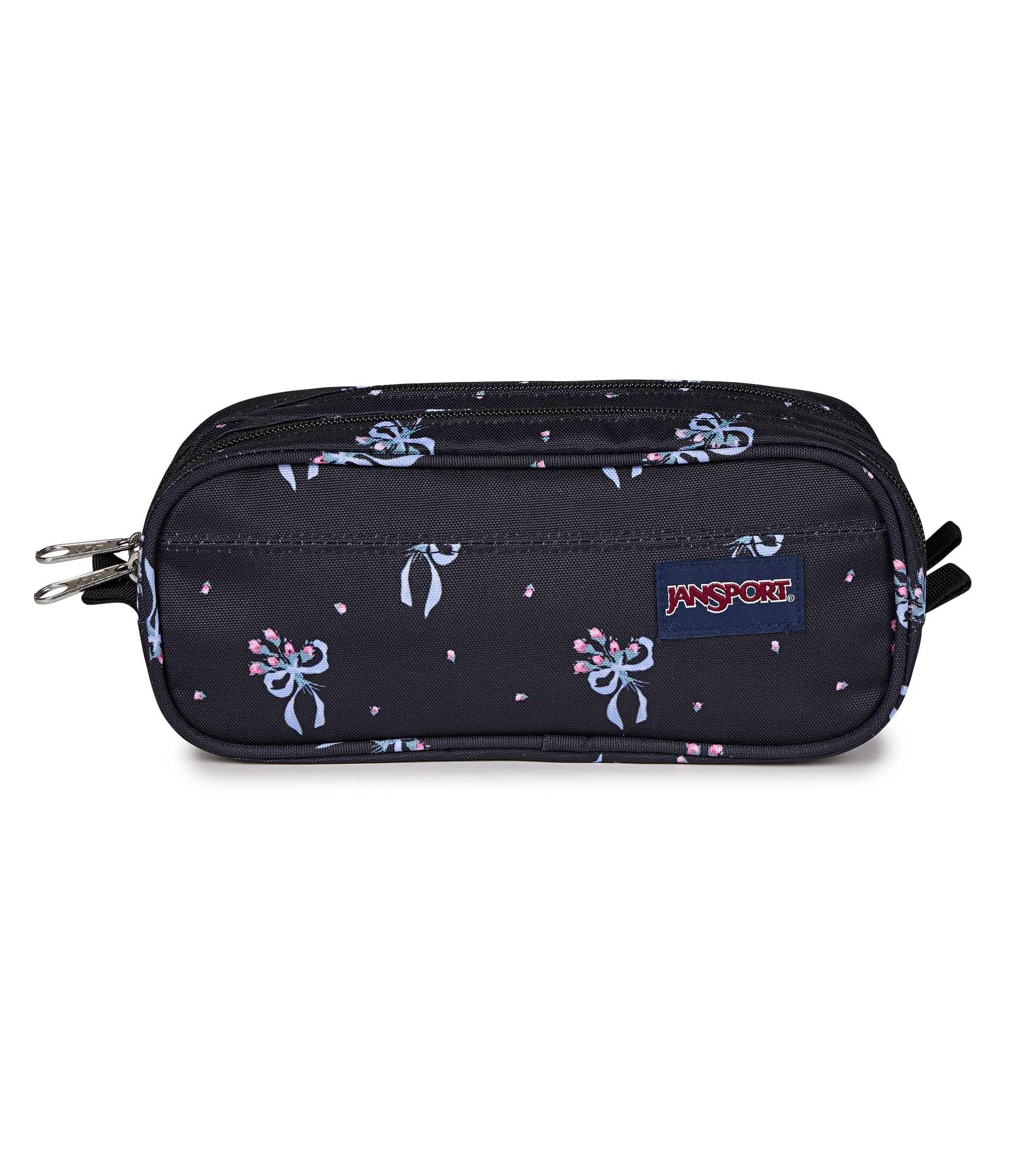 JanSport Large Accessory Pouch - Pastel Petals Black