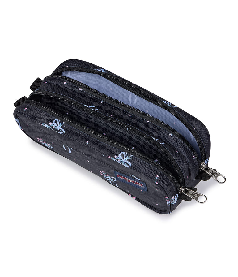 JanSport Large Accessory Pouch - Pastel Petals Black