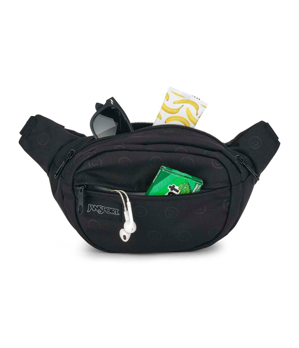 JanSport Fifth Ave FX Fanny Pack - Happy And Sad Black