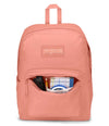JanSport SuperBreak Plus FX Backpack - Happy And Sad Pink