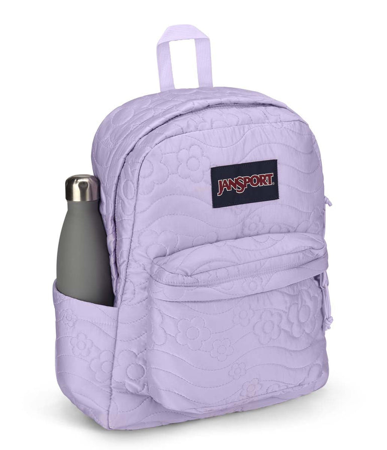 JanSport SuperBreak Plus FX Backpack - Pastel Lilac Daisy Daydream