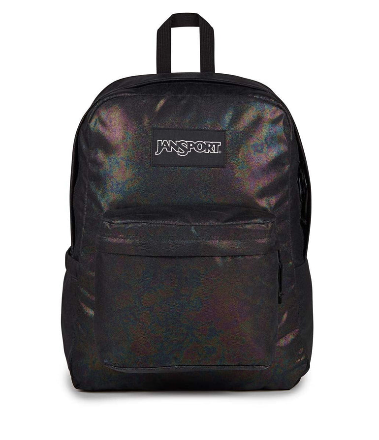 JanSport SuperBreak Plus FX Backpack - Oil Slick Black