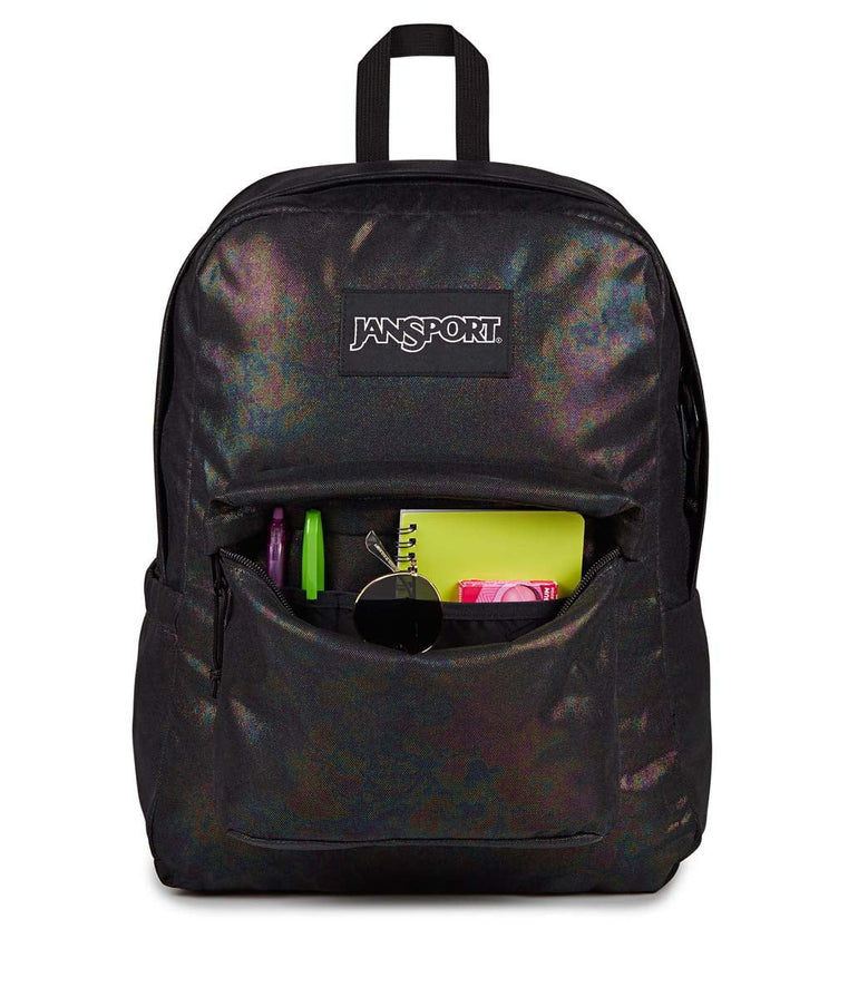 JanSport SuperBreak Plus FX Backpack - Oil Slick Black