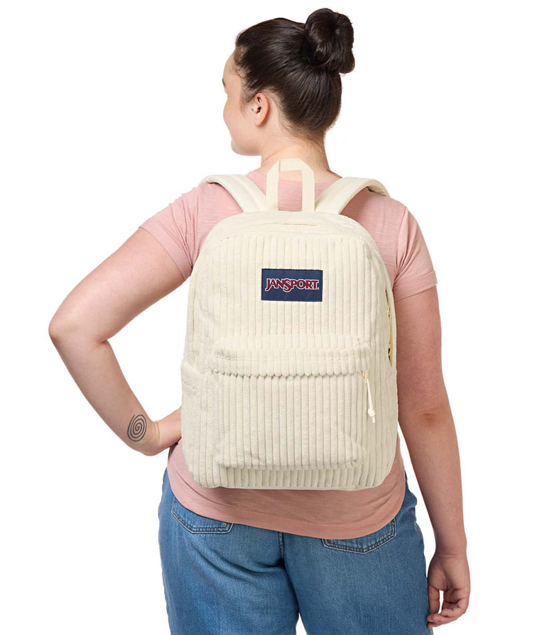 JanSport SuperBreak Plus FX Backpack - Surreal Corduroy Coconut