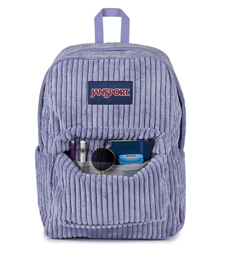 JanSport SuperBreak Plus FX Backpack - Surreal Corduroy Lavender Ash