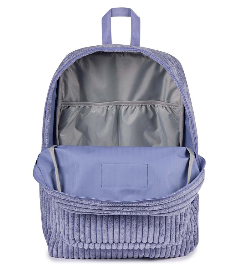 JanSport SuperBreak Plus FX Backpack - Surreal Corduroy Lavender Ash