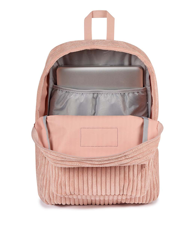 JanSport SuperBreak Plus FX Backpack - Surreal Corduroy Misty Rose