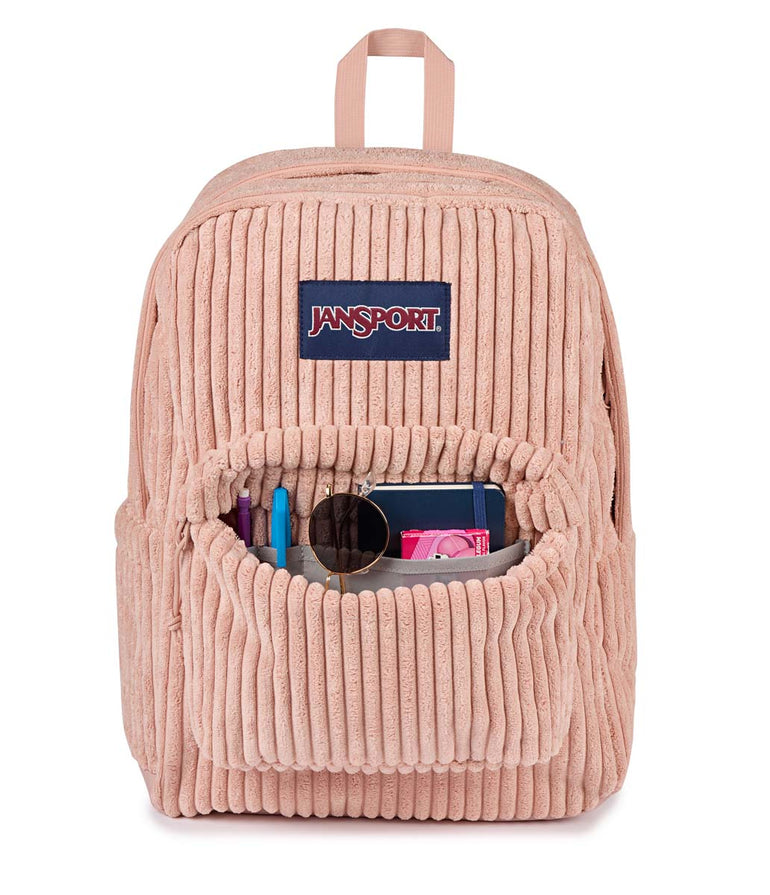 JanSport SuperBreak Plus FX Backpack - Surreal Corduroy Misty Rose